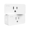 Wyze Plug 2-Pack, 2.4GHz WiFi Smart Plugs, Works with Alexa & Google Assistant, App Remote Control, Scheduling & Vacation Mode, White