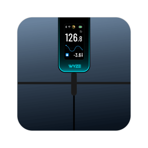 Wyze Scale Ultra Smart Body Fat Scale, 4.3" Full-Color TFT Display, Wi-Fi & Bluetooth Sync, 13 Body Metrics, Black